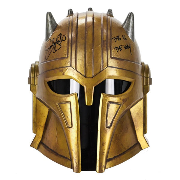 Emily Swallow Autographed Star Wars Mandalorian The Armorer Electronic Helmet