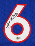 Julius "Dr. J" Erving Authentic Signed Blue Pro Style Jersey Autographed BAS 2