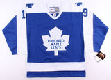 Bruce Boudreau Signed Maple Leafs Jersey (Beckett COA) Former Toronto Head Coach