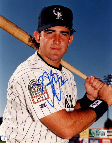 Jason Bates Autographed/Signed Colorado Rockies 8x10 Photo Beckett 57618