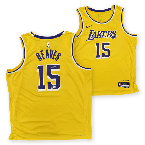 Austin Reaves Autographed Los Angeles Lakers Nike Swingman Jersey Beckett