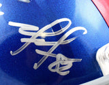 Hakeem Nicks Mario Manningham Signed Giants Speed Mini Helmet- Beckett W Holo
