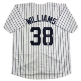 Autographed/Signed Devin Williams New York Pinstripe Jersey JSA COA