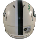 Darrelle Revis Autographed New York Jets Retro Mini Helmet Beckett Witness 58222