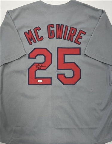 MARK McGWIRE - St. Louis Cardinals MLB Signed Custom Replica Jersey AUTO - JSA