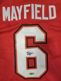 BAKER MAYFIELD AUTOGRAPHED SIGNED PRO STYLE XL JERSEY W/ JSA HOLOGRAM