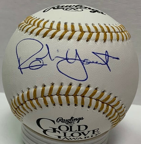 Brewers ROBIN YOUNT Signed Official MLB Gold Glove LOGO Baseball #2 AUTO
