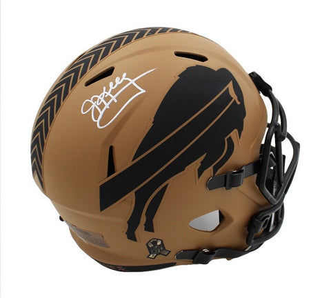 Jim Kelly Signed Buffalo Bills Speed Full Size Salute to Service 2 NFL Helmet