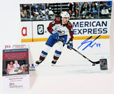 Samuel Girard Autographed Action 8x10 Photo White Uniform JSA COA