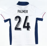Cole Palmer Autographed England Home Soccer Jersey #24 - Beckett Hologram *M