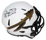 Charlie Ward Autographed FSU Seminoles Lunar Mini Helmet Beckett 40671