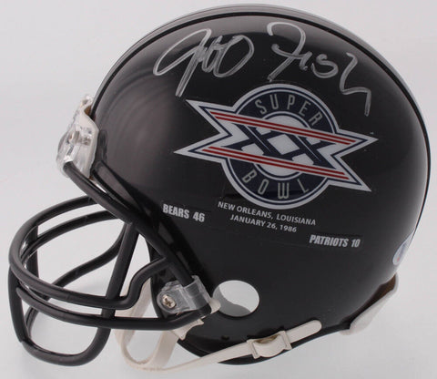 Jeff Fisher Signed Chicago Bears Super Bowl XX Mini Helmet (Beckett COA) Titans