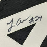 Autographed/Signed Johnathan Abram Las Vegas Oakland Black Jersey JSA COA Auto