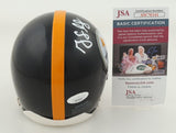 Joey Porter Sr Signed Pittsburgh Steelers Mini-Helmet (JSA COA) 4xPro Bowl L.B.