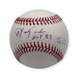Carl Yastrzemski Autographed Baseball w/ HOF 89 & TC 67 Inscription JSA