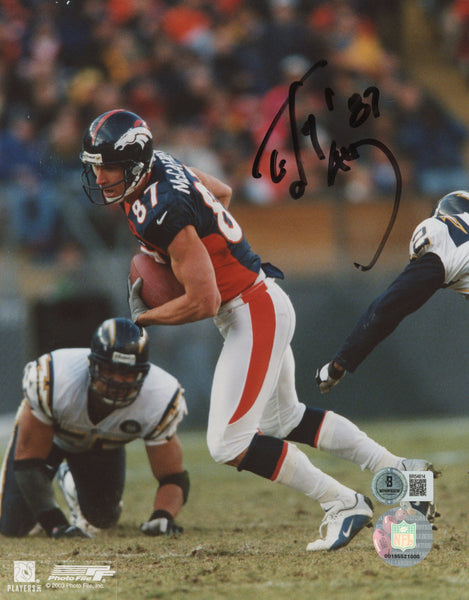 Broncos Ed McCaffrey Authentic Signed 8x10 Photo Autographed BAS #BR54814
