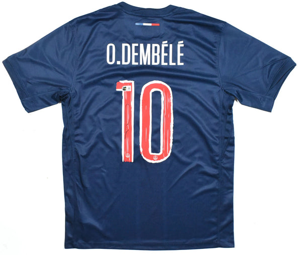 Ousmane Dembele Signed Paris-Saint Germain Home Soccer Jersey #10 - Beckett *M