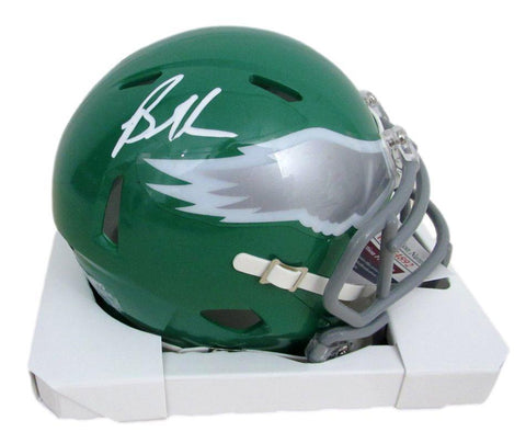 Brandon Graham Autographed Kelly Mini Speed Football Helmet Eagles JSA 183547