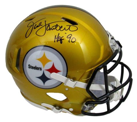 Jack Lambert HOF Signed Steelers Full Size Flash Authentic Helmet JSA 164404