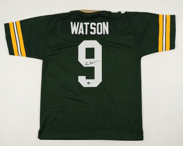 Christian Watson Signed Packers Jersey (Beckett) Green Bay 2022 2nd Round Pk W.R