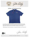 John Daly Authentic Signed Match Worn Blue Loudmouth Polo Shirt BAS #BK84737