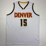 Autographed/Signed Nikola Jokic Denver White Basketball Jersey JSA COA