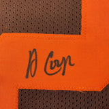 Framed Signed Amari Cooper 35x39 Cleveland Brown Color Rush Jersey JSA COA