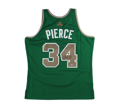 Paul Pierce Signed Boston Celtics M&N Hardwood Swingman Kelly Green Jersey