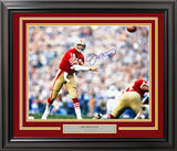 JOE MONTANA AUTOGRAPHED FRAMED 16X20 PHOTO SAN FRANCISCO 49ERS JSA STOCK #243011