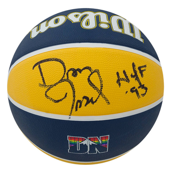 Dan Issel Signed Nuggets Wilson The City Full Size Basketball w/HOF'93 -(SS COA)