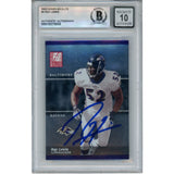 Ray Lewis Autographed 2003 Donruss Elite #2 Trading Card Beckett 52982