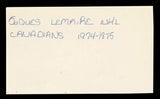 Canadiens Jacques Lemaire Authentic Signed 3x5 Index Card BAS #BT03582