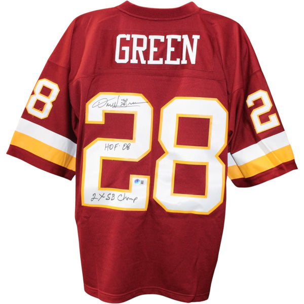 Darrell Green Autographed Washington Redskins M&N 44 Jersey 2 Insc Beckett 51847