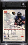 Fred Taylor Signed 1998 Topps Stadium Club #191 Trading Card Beckett 43909