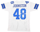 DALLAS COWBOYS DARYL JOHNSTON AUTOGRAPHED WHITE JERSEY "MOOSE" BECKETT 213036