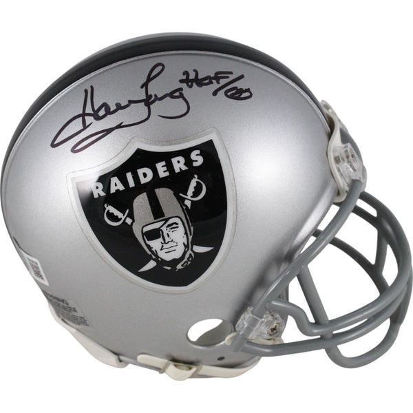 Howie Long Autographed/Signed Oakland Raiders VSR4 Mini Helmet HOF Beckett 27183