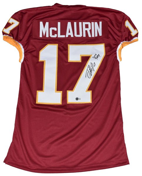TERRY McLAURIN SIGNED WASHINGTON COMMANDERS #17 GAME CUT JERSEY W/ SCARY
