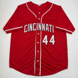 Autographed/Signed Elly De La Cruz Cincinnati Red Baseball Jersey Beckett COA