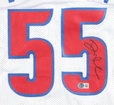 Duncan Robinson Signed Detroit Pistons Jersey (Beckett) Ex-Michigan Forward