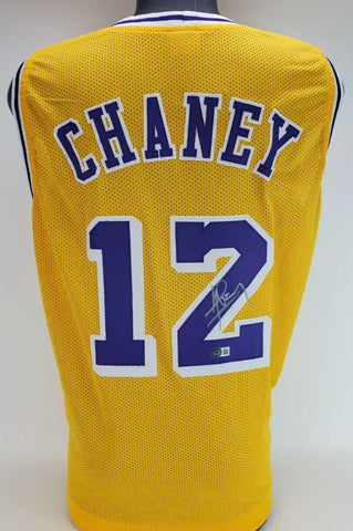 Don Chaney Signed Los Angeles Lakers Jersey (Beckett) 2xNBA Champion 1969 & 1974