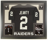 Ashton Jeanty Signed Las Vegas Raiders 35"x 43" Framed Jersey (Beckett) #6 Pick