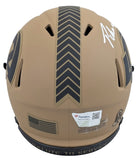 Rams Puka Nacua Signed Salute To Service II Speed Mini Helmet W/ Case Fanatics