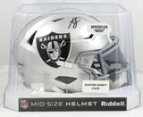 Ashton Jeanty Autographed Raiders Mid-Size SpeedFlex Helmet - Beckett W Hologram
