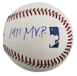 Athletics Vida Blue "71 Cy Young, 71 MVP" Signed OAL Baseball BAS #BU43407