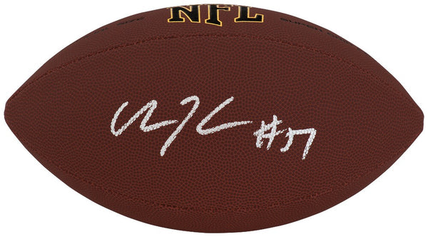 Olin Kreutz (BEARS) Signed Wilson Super Grip Full Size NFL Football - (SS COA)