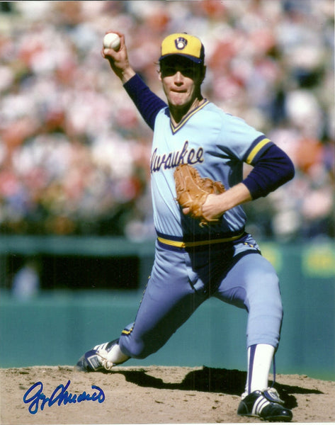 Brewers GEORGE DOC MEDICH Signed 8x10 Photo #4 AUTO - 1982 AL CHAMP & WS