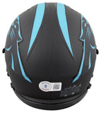 Panthers Ja'Tavion Sanders Signed Eclipse Speed Mini Helmet W/ Case BAS Witness