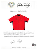 John Daly Authentic Signed Match Worn Red Nike Quarter Zip Shirt BAS #BH00323