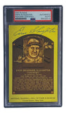 Enos Slaughter Signed 4x6 St Louis Cardinals HOF Plaque Card PSA/DNA 850262826