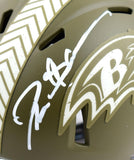 Deion Sanders Signed Baltimore Ravens Salute to Service Speed Mini